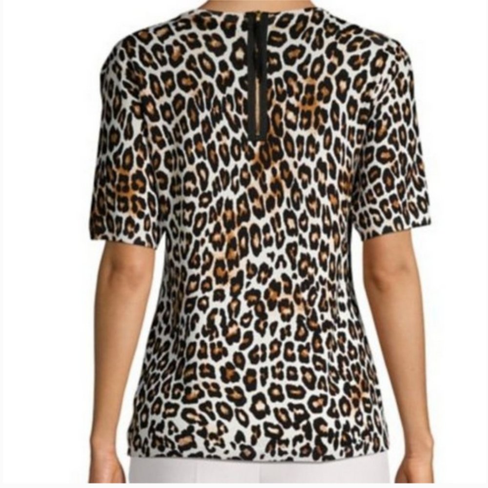 Leopard Print Crewneck Top - Picture 2 of 5